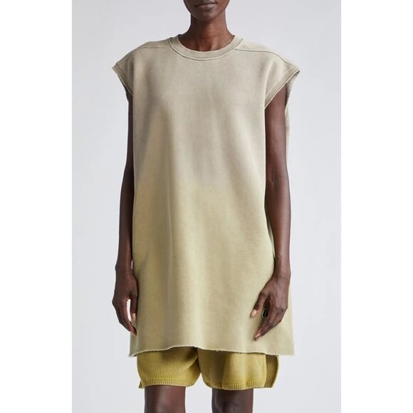 Rick Owens X Moncler Womens Tarp Tee in Acid Degrade XSmall New Tank Sleeveless - Picture 12 of 16